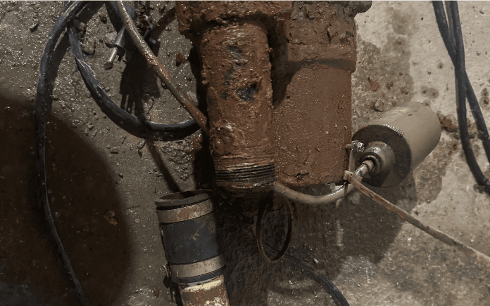 Rusty plumbing pipe before repair assessment Rusty plumbing pipe before repair assessment